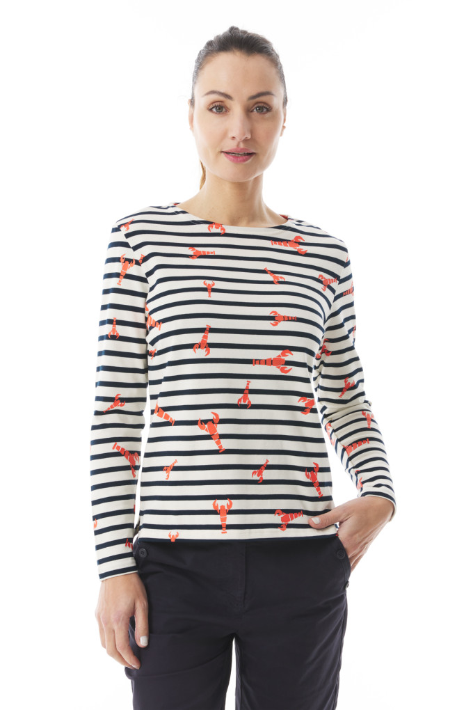 MARINELLA LOBSTER BICOLORE ECRU - MARINE