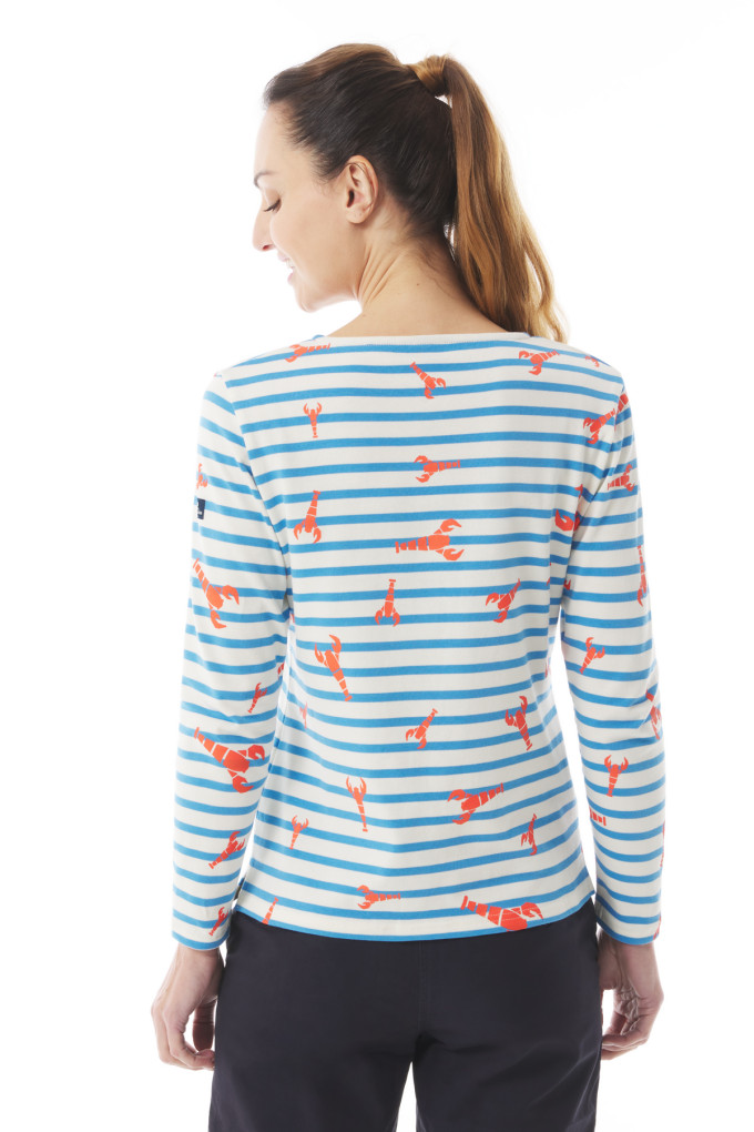 MARINELLA LOBSTER BICOLORE ECRU - BLEUET