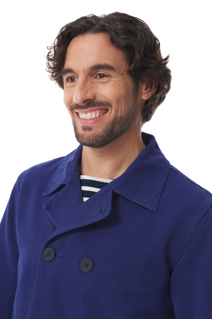 Caban mi-saison homme bleu régate | Mousqueton