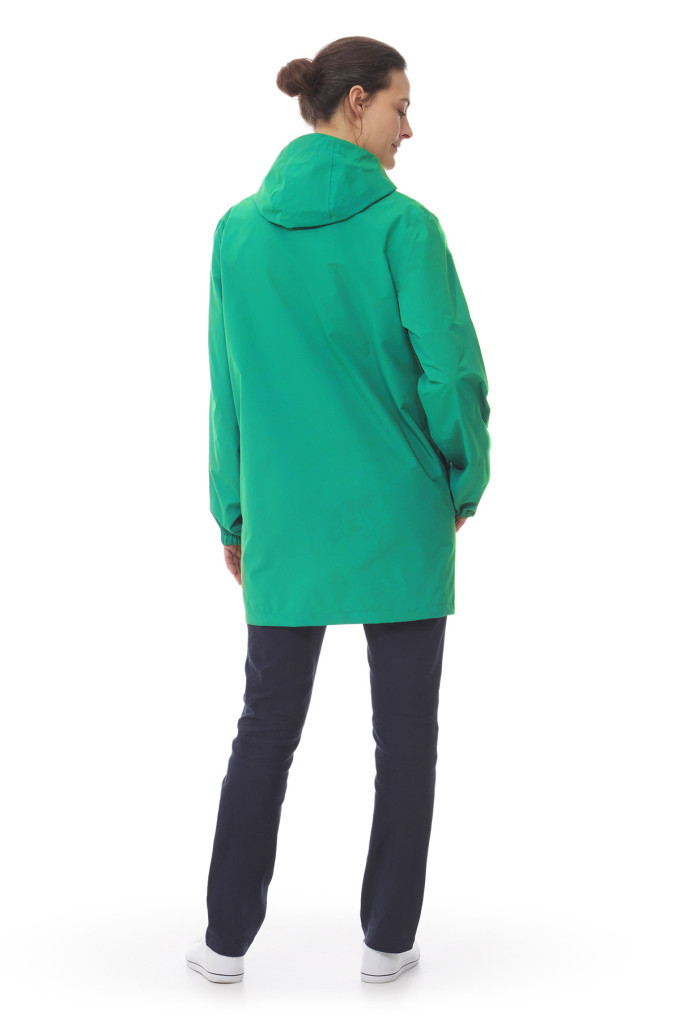 Long coupe-vent imperméable vert jade | Mousqueton