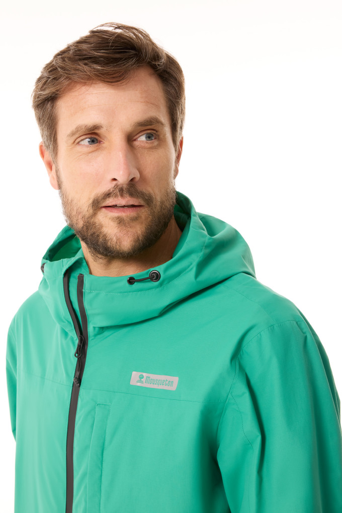 Veste coupe-vent compacte vert jade | Mousqueton