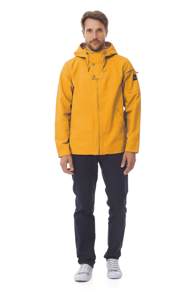 Veste en toile jaune orangé BADEN homme | Mousqueton