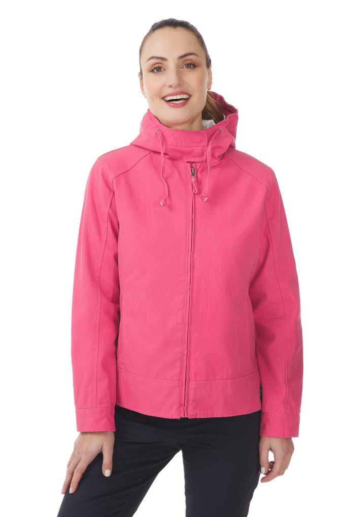 Veste à capuche mi-saison Femme rose fuchsia | Mousqueton