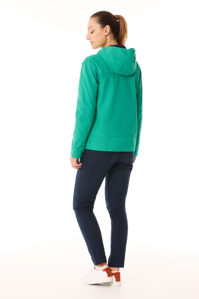 Veste asymétrique Femme vert jade | Mousqueton