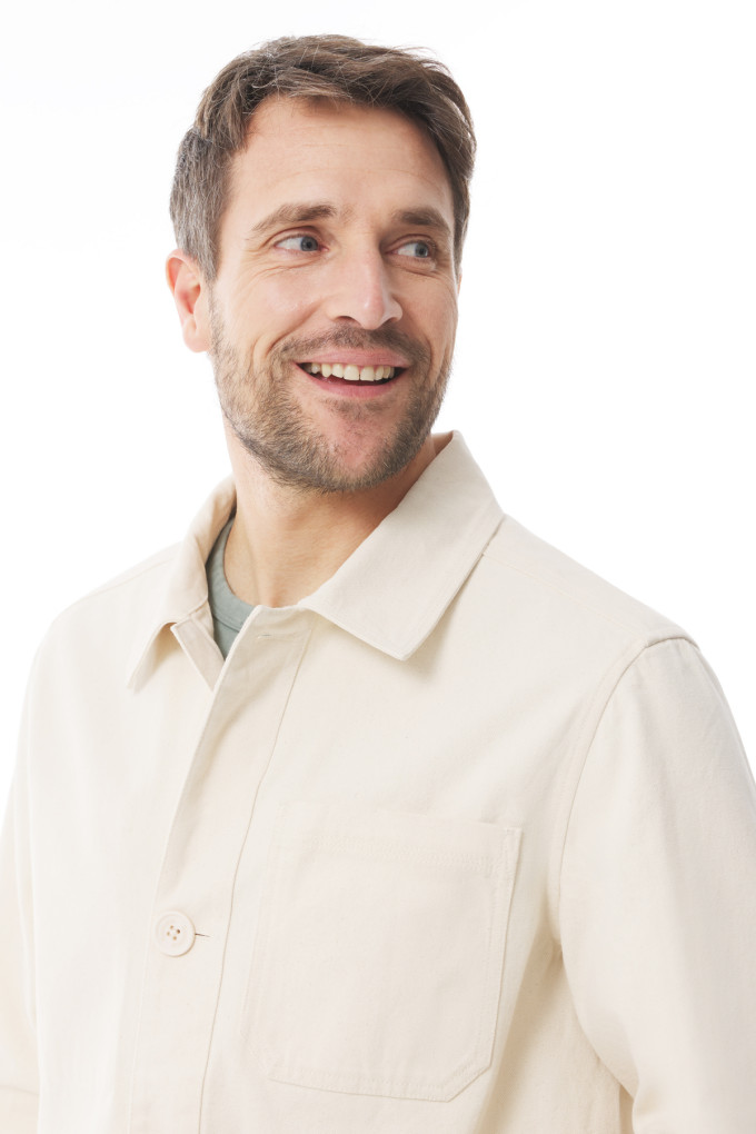 Veste de travail homme beige | Mousqueton