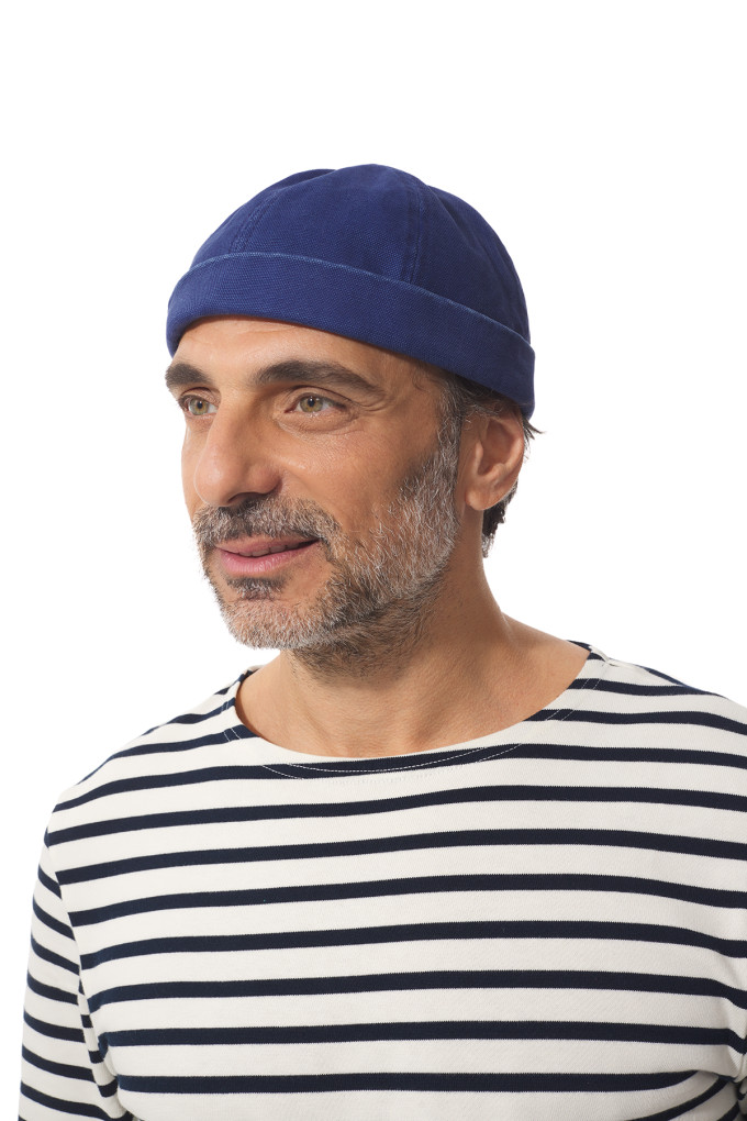 Bonnet traditionnel marin bleu regate | Mousqueton