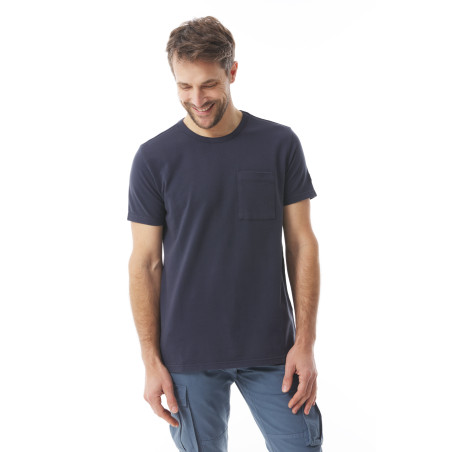 T-shirt coton lourd homme bleu marine I Mousqueton