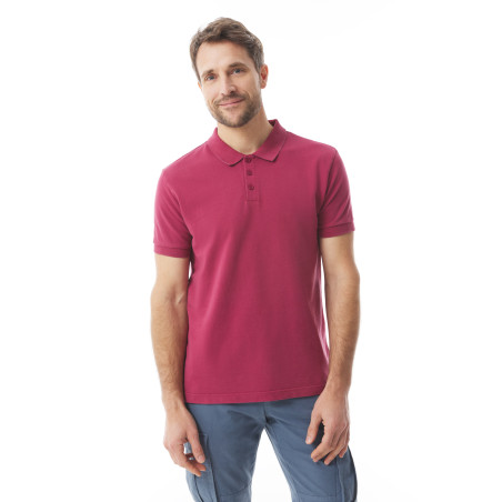 Polo manches courtes homme en coton bio rouge brique I Mousqueton