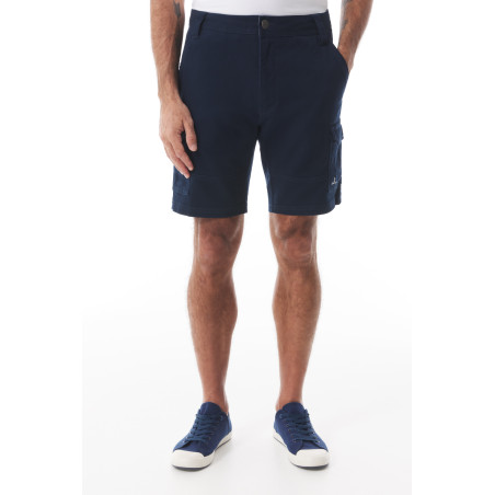 Navy blue cargo shorts for Men | Mousqueton
