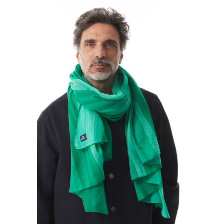 Foulard tie & dye vert jade | Mousqueton
