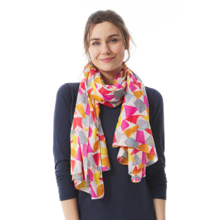 Foulard à motifs drapeaux multicolores | Mousqueton