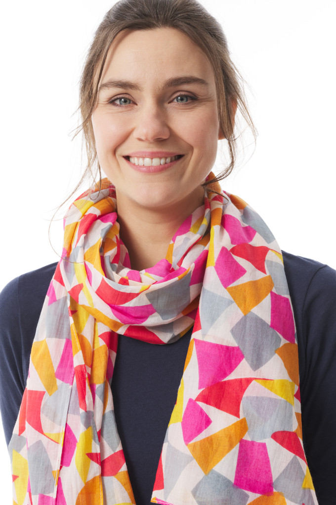 FOULARD SPECIAL FANION BLANC - TULIPE