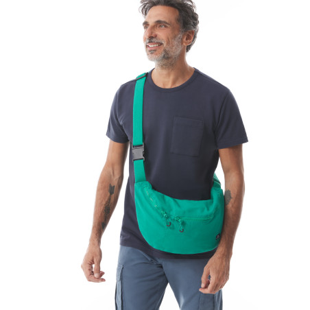 Sac banane zippé vert jade | Mousqueton