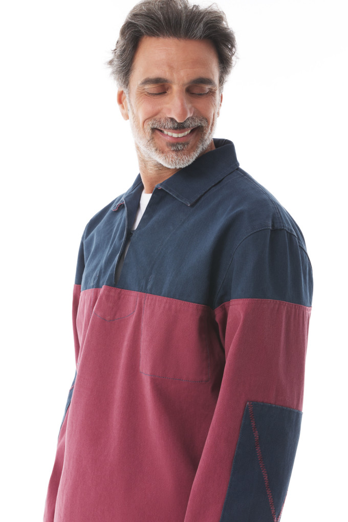 DAOUCACHOU PRINT BRIQUE - MARINE