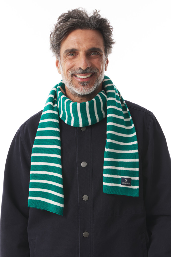 CHAUSEY BICOLORE JADE - ECRU