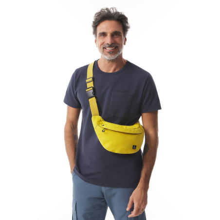 Small yellow canvas fanny pack | Mousqueton