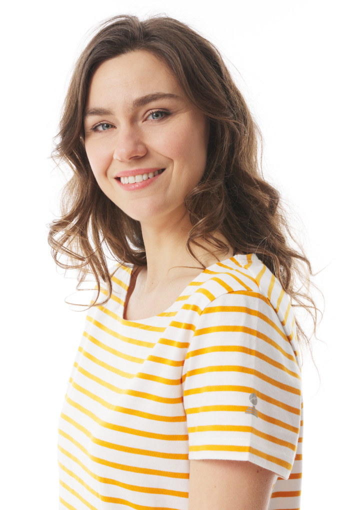 KAELIA BICOLORE ECRU - SAFRAN