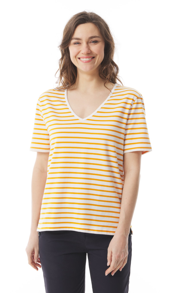 KELEN BICOLORE ECRU - SAFRAN