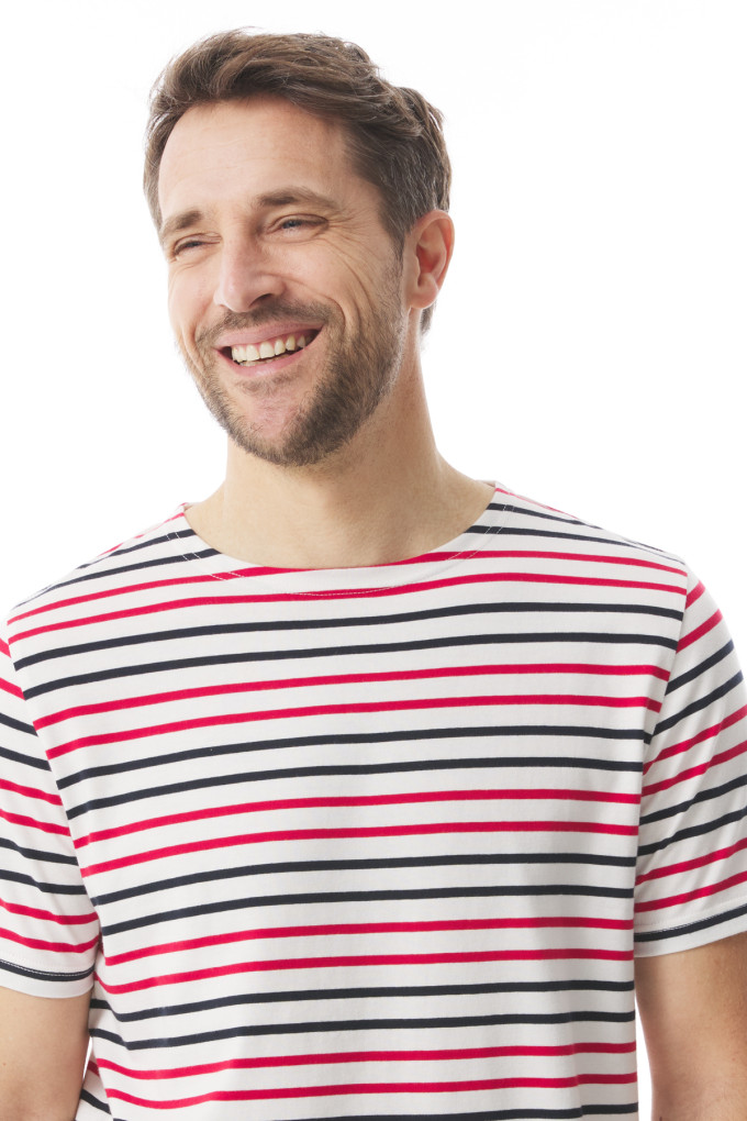 BATELIG MULTICOLORE ECRU - MARINE - CHILI