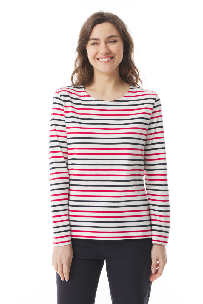 KADEAC MULTICOLORE ECRU - MARINE - CHILI