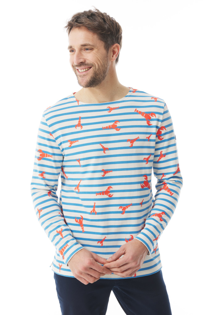 MARIO LOBSTER BICOLORE ECRU - BLEUET