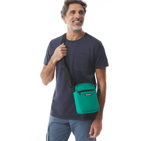 Sac bandoulière imperméable vert jade | Mousqueton