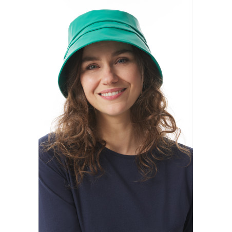 Jade green unisex rain hat | Mousqueton