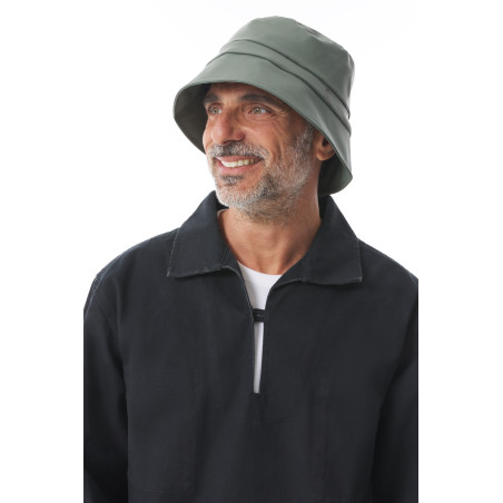 Khaki green unisex rain hat | Mousqueton