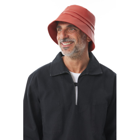 Orange tile unisex rain hat | Mousqueton