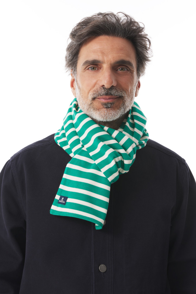 MINET BICOLORE JADE - ECRU