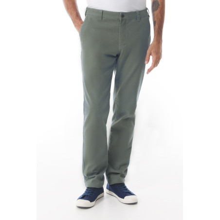 Green khaki men's chino pants | Mousqueton