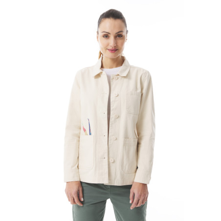 Veste de travail femme Stéphanie Veillard écru chiné | Mousqueton