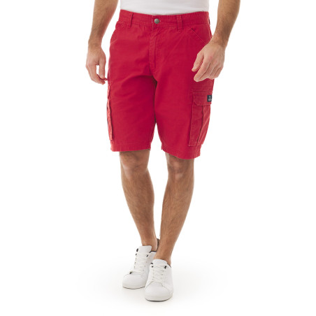 Bermuda cargo Homme rouge carmin | Mousqueton