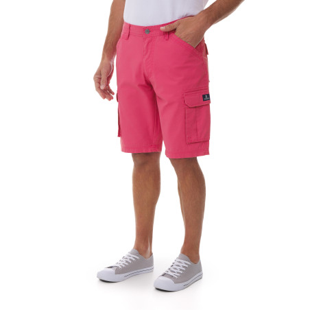 Bermuda cargo Homme rose fuchsia | Mousqueton