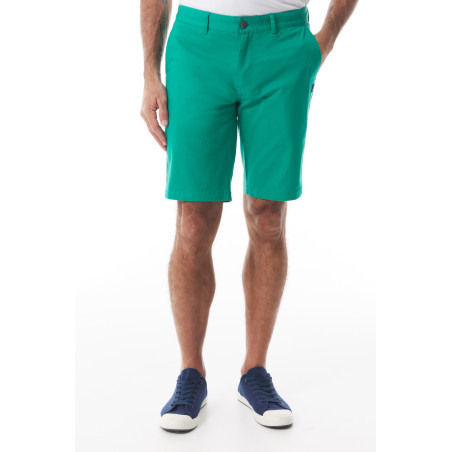 Bermuda shorts for men in jade green | Mousqueton