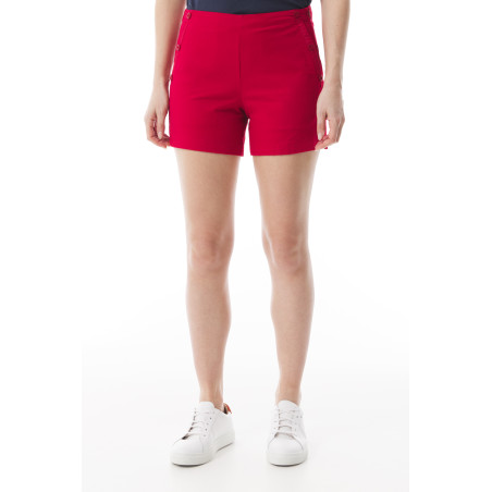 Women's deck short in red carmine | Mousqueton
