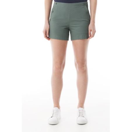 Short à pont femme vert kaki