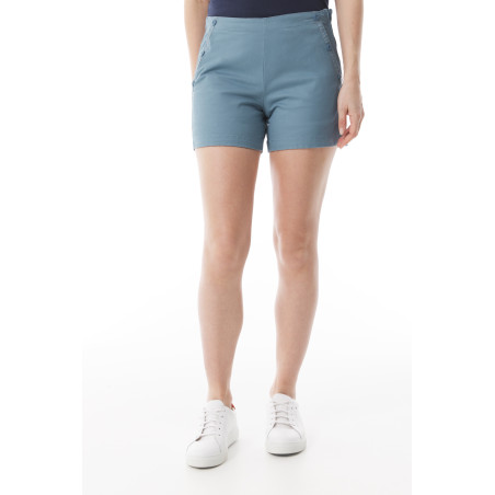 Women's deck short in Provencal blue | Mousqueton