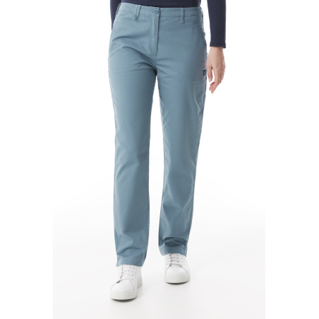 Women's provencal blue high-waisted pants | Mousqueton