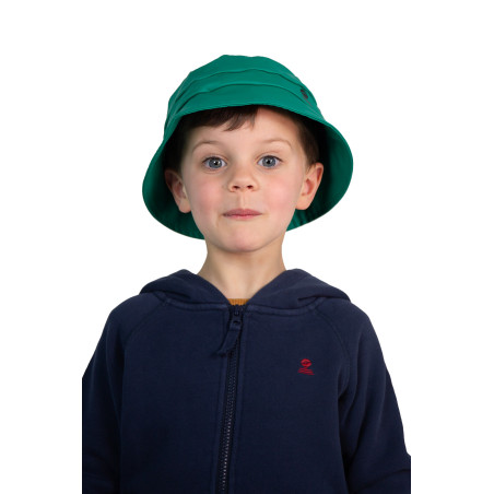 Bob de pluie pour enfant vert jade | Mousqueton