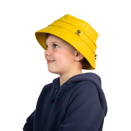 Bob de pluie pour enfant jaune miel | Mousqueton