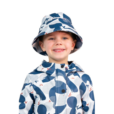 Bob de pluie enfant à motifs baleines | Mousqueton