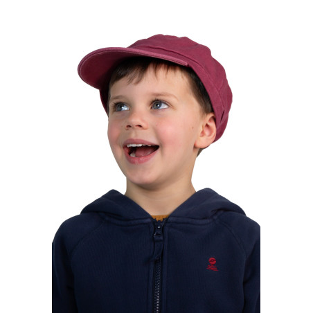 Casquette de marin pour enfant rouge brique | Mousqueton