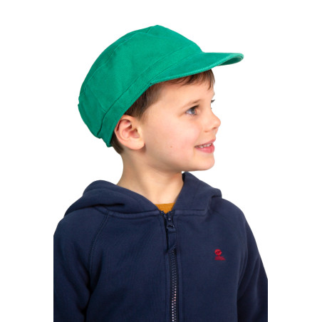 Casquette de marin pour enfant vert jade | Mousqueton
