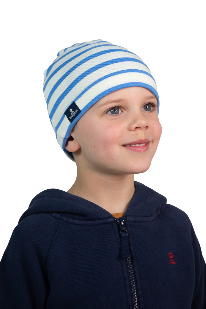 MIMI KID BICOLORE ECRU - BLEUET