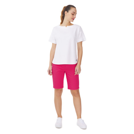 Women's pink Bermuda shorts | Mousqueton