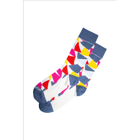 Chaussettes hautes à drapeaux multicolores | Mousqueton