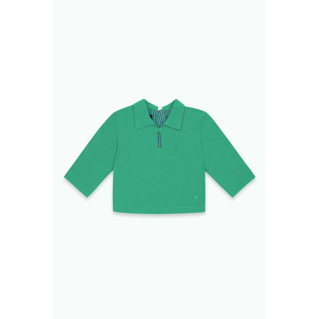 Vareuse en toile vert jade bébé | Mousqueton