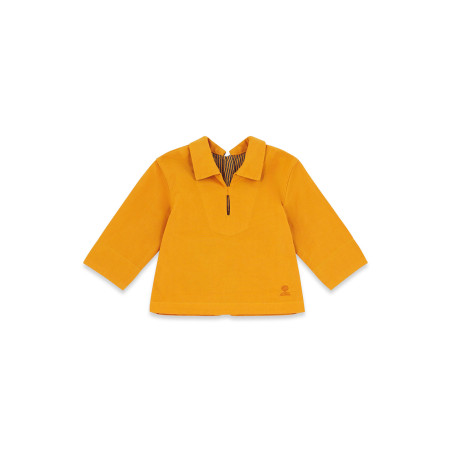 Vareuse en toile jaune orangé bébé | Mousqueton