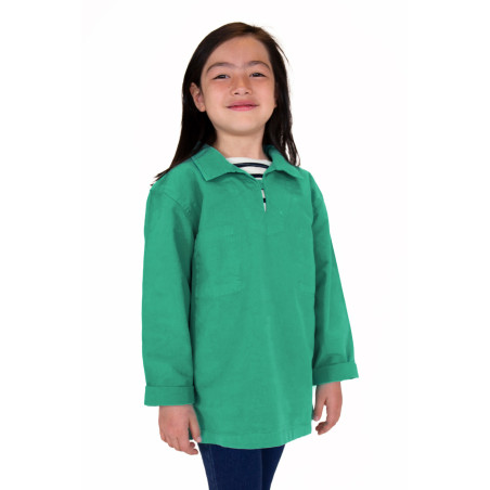Vareuse en toile vert jade enfant | Mousqueton